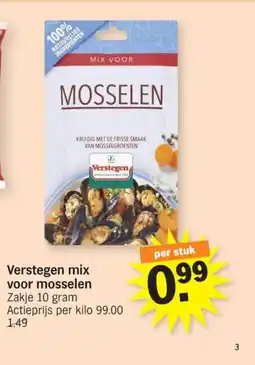 Albert Heijn Verstegen mix voor mosselen aanbieding