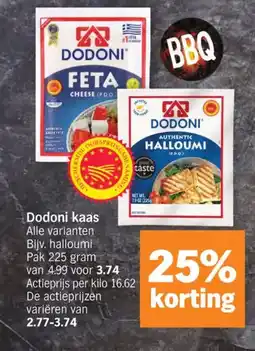 Albert Heijn Dodoni kaas aanbieding