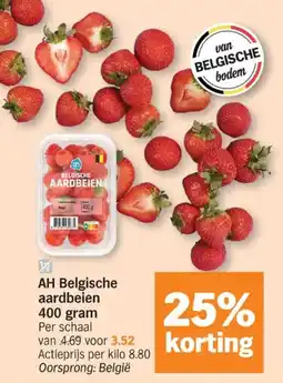 Albert Heijn Ah belgische aardbeien aanbieding
