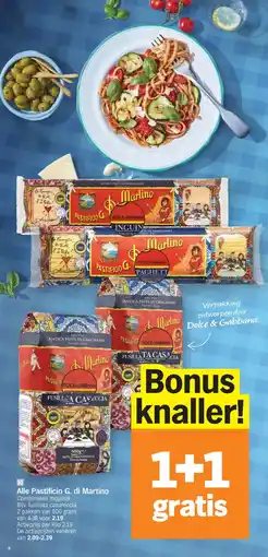 Albert Heijn Alle pastificio g. di martino aanbieding