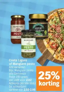 Albert Heijn Costa ligure of mangiare pesto aanbieding