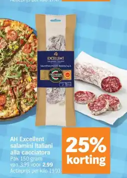 Albert Heijn Ah excellent salamini italiani alla cacciatora aanbieding