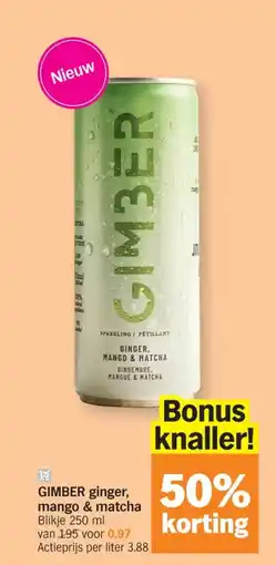 Albert Heijn Gimber ginger, mango & matcha aanbieding