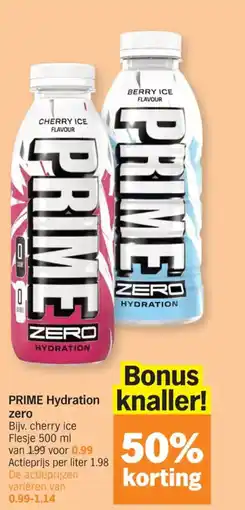 Albert Heijn Prime hydration zero aanbieding