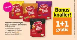 Albert Heijn Duyvis borrelnootjes lay's, cheetos en doritos aanbieding