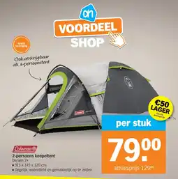 Albert Heijn 2-persoons koepeltent aanbieding