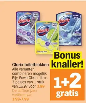 Albert Heijn Glorix toiletblokken aanbieding