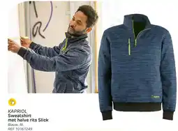 Brico KAPRIOL Sweatshirt met halve rits Slick aanbieding