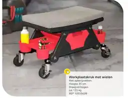 Brico Werkplaatskruk met wielen aanbieding