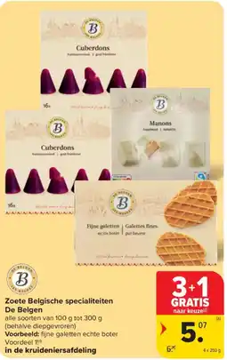 Carrefour Zoete Belgische specialiteiten De Belgen aanbieding