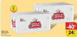 Carrefour Blikjes bier Stella Artois aanbieding