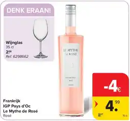 Carrefour Frankrijk IGP Pays d'Oc Le Mythe de Rosé aanbieding