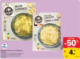 Carrefour Bijgerecht op basis van aardappelen Carrefour aanbieding
