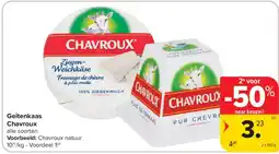 Carrefour Geitenkaas Chavroux aanbieding