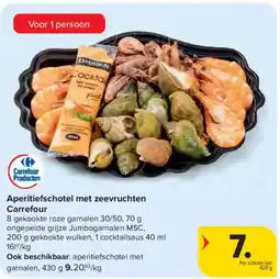 Carrefour Aperitiefschotel met zeevruchten Carrefour aanbieding