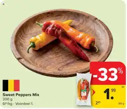 Carrefour Sweet Peppers Mix aanbieding