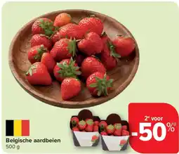 Carrefour Belgische aardbeien aanbieding