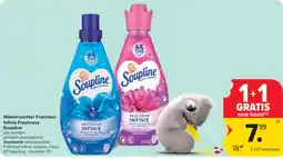 Carrefour Wasverzachter Fraîcheur Infinie Freshness Soupline aanbieding