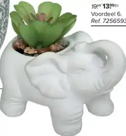 Carrefour Kunstplant in olifantpot aanbieding