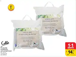 Carrefour Plantaardig hoofdkussen met vormgeheugen aanbieding