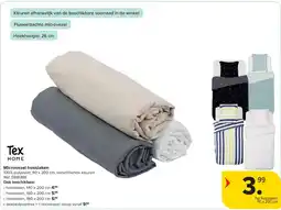 Carrefour Tex Home Microvezel hoeslaken aanbieding