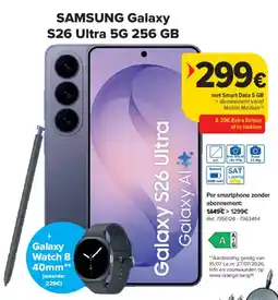 Carrefour Samsung Galaxy S26 Ultra 5G 256 GB aanbieding