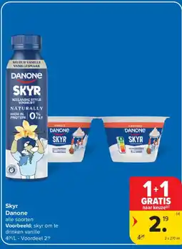 Carrefour Skyr Danone aanbieding