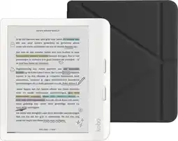 Coolblue Kobo Libra Colour Blanc + BlueBuilt Book Case Noir aanbieding