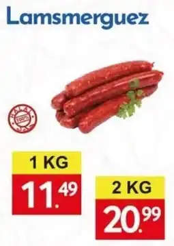 Tanger Markt Lamsmerguez aanbieding