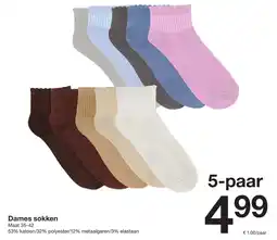 Zeeman Dames sokken aanbieding