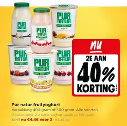 Jumbo Pur natur fruityoghurt aanbieding