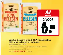 Jumbo Jumbo Gouda Holland BGA kaassneetjes 48+ jong belegen en beleggen aanbieding