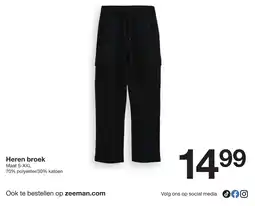 Zeeman Heren broek aanbieding
