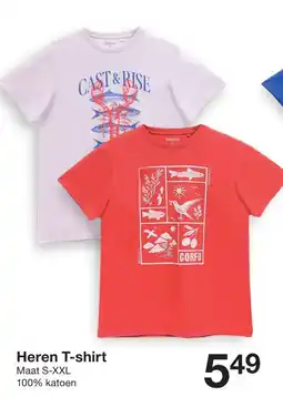Zeeman Heren T-shirt aanbieding