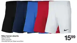 Zeeman Nike heren shorts aanbieding