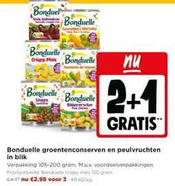 Jumbo Bonduelle groentenconserveren en peulvruchten in blik aanbieding