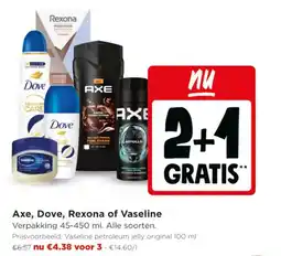 Jumbo Axe, Dove, Rexona of Vaseline aanbieding