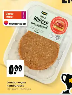 Jumbo Jumbo vegan hamburgers aanbieding