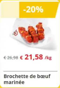 Renmans Brochette de bœuf marinée aanbieding