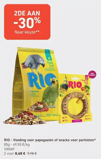 RIO - Voeding voor papegaaien of snacks voor parkieten
