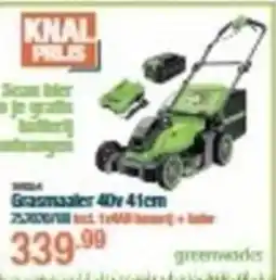 Cevo Grasmaaier 40v 41cm aanbieding