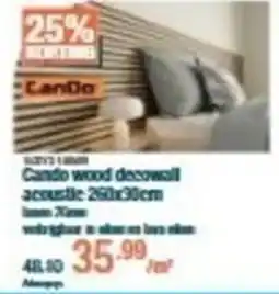 Cevo Cando wood decowall acoustie aanbieding