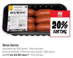 Jumbo Verse chorizo aanbieding