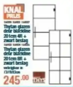 Cevo Thythan glazen deur bladcline aanbieding
