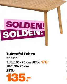 Kwantum Tuintafel Fabro aanbieding