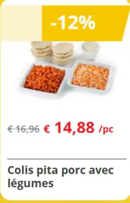 Renmans Colis Pita Porc Avec Légumes aanbieding