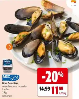 Colruyt Boni Selection verse Zeeuwse mosselen Jumbo aanbieding