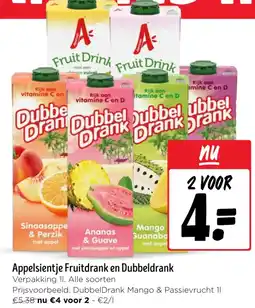 Jumbo Appelsientje Fruitdrank en Dubbeldrank aanbieding