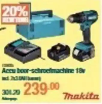 Cevo Accu boor-schroefmachine 18V aanbieding