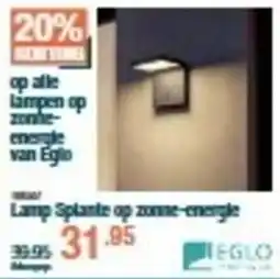 Cevo Lamp Splante op zonne-energie aanbieding